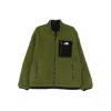 The North Face Reversible Fleece Jacket Wind Protection In Green