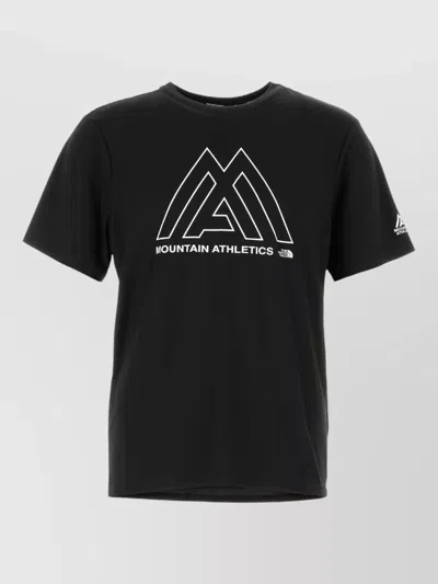 The North Face Polyester T Shirt Crew Neck Graphic In Black