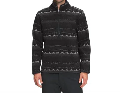 The North Face Print Gordon Lyons Classic 1/4 Zip Jacket In Tnf Black Landscape Knit Print In Multi