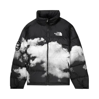 Pre-owned The North Face Printed 92 Retro Anniversary Nuptse Jacket 'black'