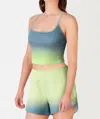 THE NORTH FACE PRINTED DUNE SKY TANKLETTE TOP IN GOBLIN BLUE/OMBRE SKY PRINT
