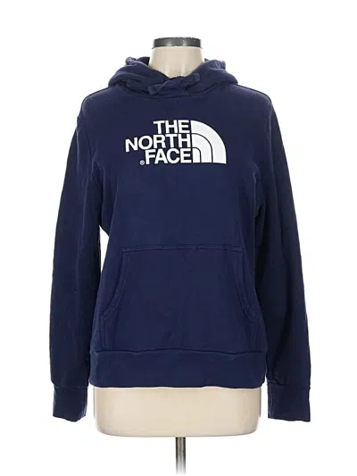 Pre-owned The North Face Pullover Hoodie In Blue