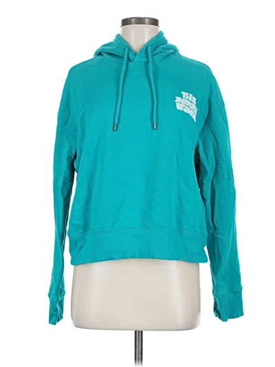 Pre-owned The North Face Pullover Hoodie In Blue
