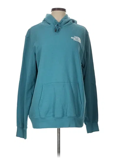 Pre-owned The North Face Pullover Hoodie In Blue