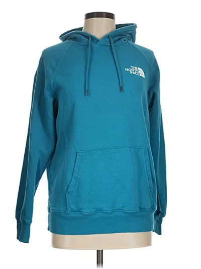 Pre-owned The North Face Pullover Hoodie In Blue