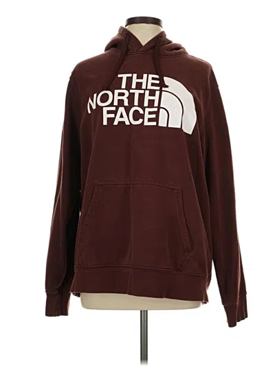 Pre-owned The North Face Pullover Hoodie In Brown