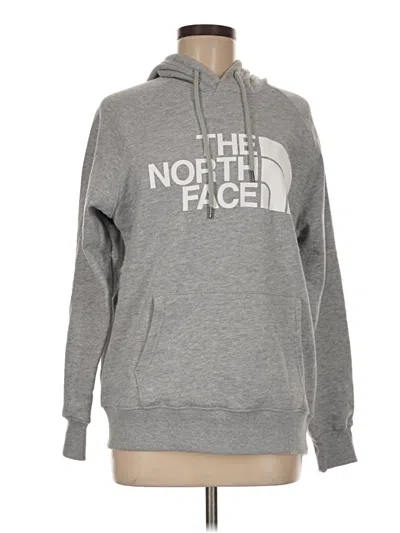 Pre-owned The North Face Pullover Hoodie In Gray