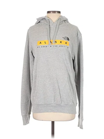 Pre-owned The North Face Pullover Hoodie In Gray