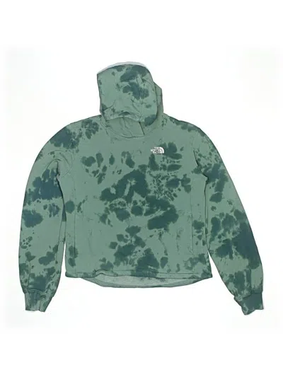 Pre-owned The North Face Kids' Pullover Hoodie In Green