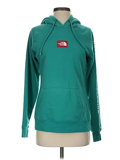 Pre-owned The North Face Pullover Hoodie In Green