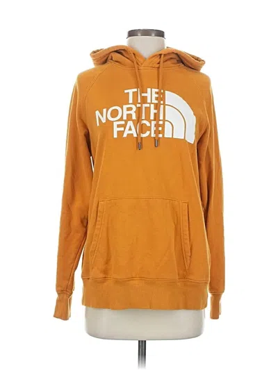 Pre-owned The North Face Pullover Hoodie In Orange