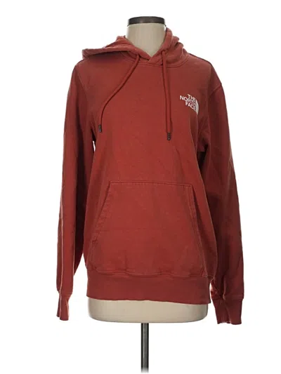 Pre-owned The North Face Pullover Hoodie In Red