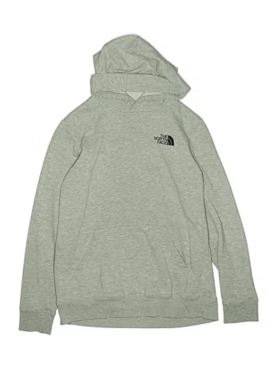 Pre-owned The North Face Kids' Pullover Hoodie In Silver