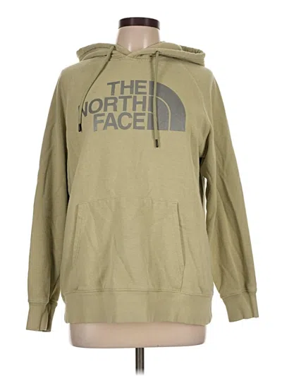 Pre-owned The North Face Pullover Hoodie In Tan