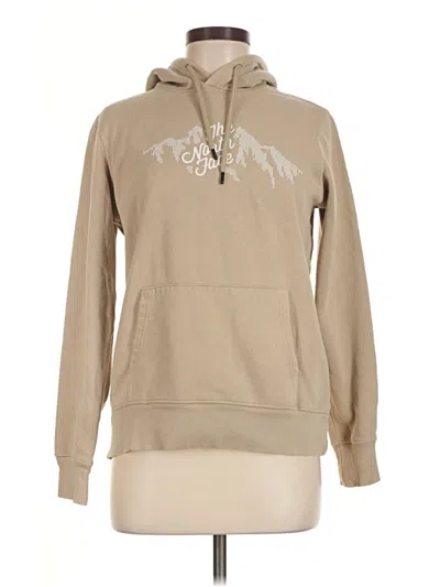 Pre-owned The North Face Pullover Hoodie In Tan