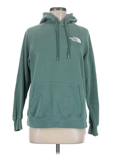 Pre-owned The North Face Pullover Hoodie In Teal