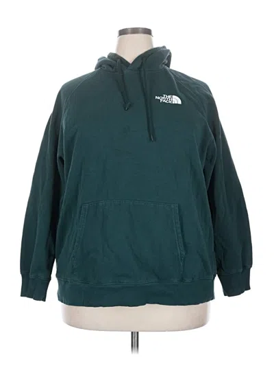 Pre-owned The North Face Pullover Hoodie In Teal