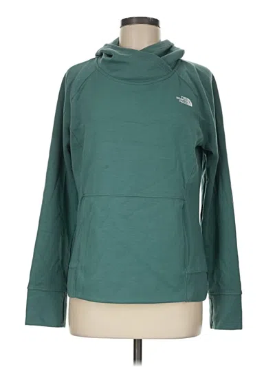 Pre-owned The North Face Pullover Hoodie In Teal