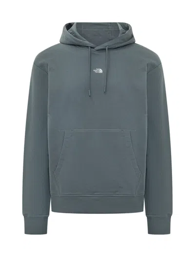 The North Face Pull-over Hoodie With Front Pocket In Granite Grey