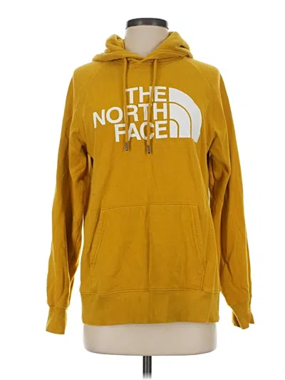 Pre-owned The North Face Pullover Hoodie In Yellow