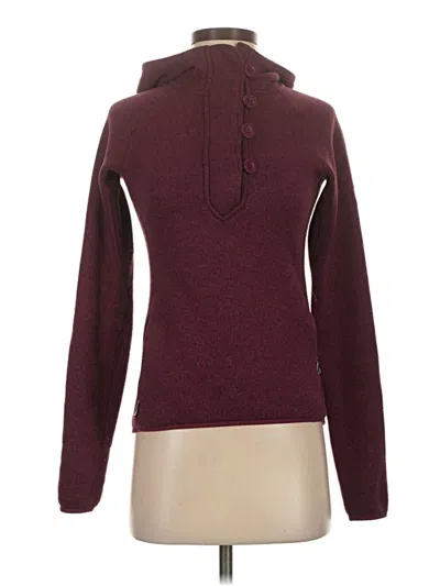 Pre-owned The North Face Pullover Sweater In Burgundy