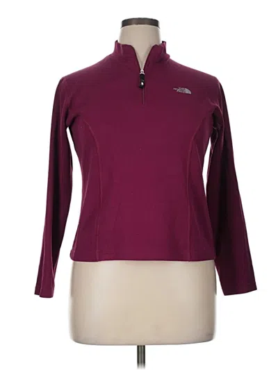 Pre-owned The North Face Pullover Sweater In Burgundy