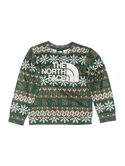 Pre-owned The North Face Kids' Pullover Sweater In Green