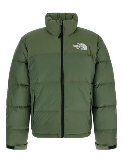 The North Face Retro Nuptse 1996 Bark Mist Down Jacket In Green