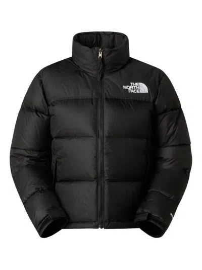 THE NORTH FACE QUILTED BLACK COAT WITH HIGH NECK