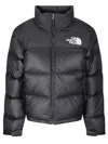 The North Face Quilted Black Puffer Jacket In Blue
