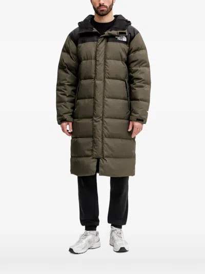 The North Face Quilted Hooded Coat In Green