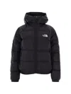 The North Face Thermal-insulated Channel Quilted Hooded Puffer Jacket In Black