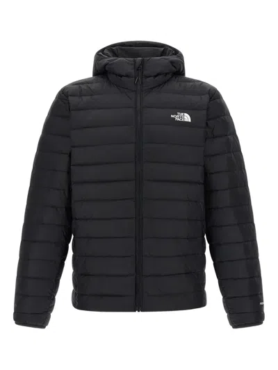 The North Face Quilted Hooded Jacket In Blue