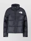 The North Face Quilted Jacket With High Collar And Long Sleeves In Black
