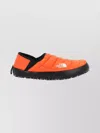 The North Face Quilted Round Toe Sneakers With Rubber Sole In Orange