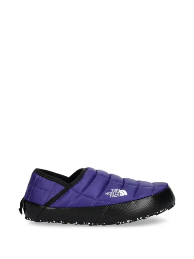 The North Face Quilted Slippers In Blue