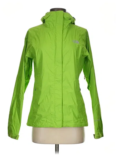 Pre-owned The North Face Raincoat In Green
