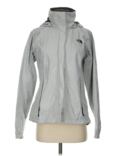Pre-owned The North Face Raincoat In Silver