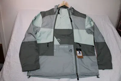 Pre-owned The North Face Rare  U Steep Tech Light Rain Jacket Size Xl Men Grey White Spring