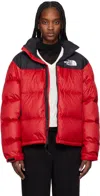 The North Face Womens 1996 Retro Nuptse Jacket In Kz3 Tnf Red/tnf Bla