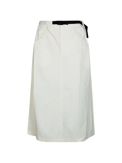 The North Face Red Box Elasticated-waistband Skirt In Neutral