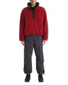 The North Face Red Box Half Zip Fleece Jacket In Red