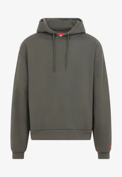 The North Face Red Box Logo Hooded Sweatshirt In Green