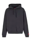 The North Face Relaxed Fit Tnf Red Box Hoodie In Blue