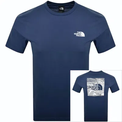 The North Face Redbox Celebration T Shirt Blue