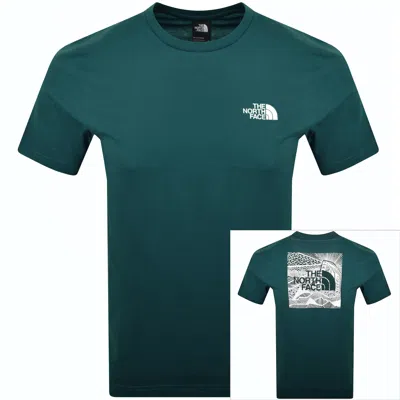 The North Face Redbox Celebration T Shirt Green