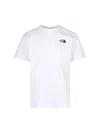 The North Face White T-shirt With Logo Printed On The Front And Back In Cotton Blend Man In White