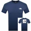 The North Face Redbox Celebration T Shirt Blue In Blue