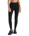 The North Face Logo Waistband High-rise Stretch Leggings In Tnf Black