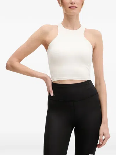 The North Face Refina Longline Halterneck Sports Bra In White